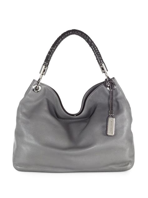 michael kors grey shoulder bag